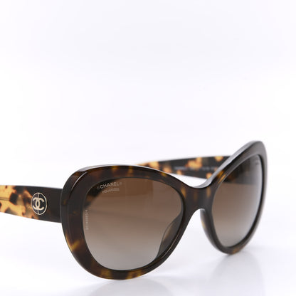 Chanel Acetate Polarized Cat Eye Sunglasses 5321 Tortoise 7 of 8