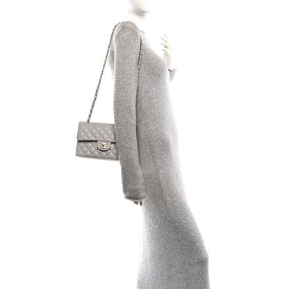 Chanel Caviar Quilted Small Double Flap Grey 2 of 11