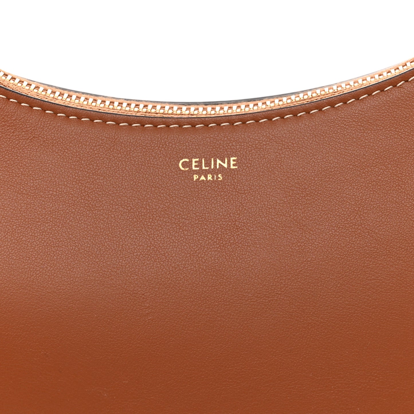 Smooth Calfskin Medium Strap Ava Shoulder Bag Tan