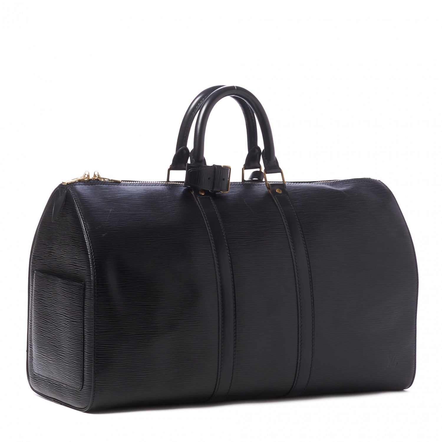 Louis Vuitton Epi Keepall 45 Black 3 of 13