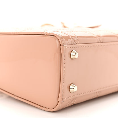 Christian Dior Patent Cannage Mini Lady Dior Light Pink 9 of 12