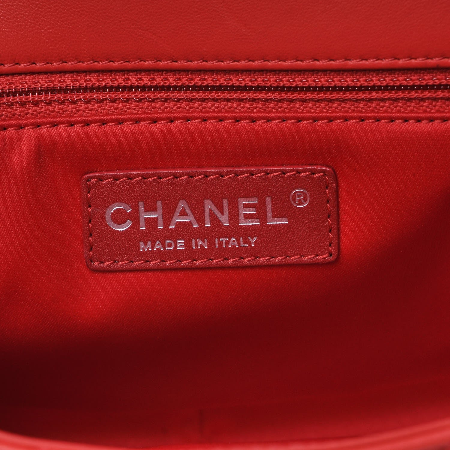 Chanel Lambskin Quilted Medium Easy Carry Flap Red 6 of 9