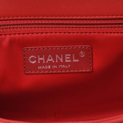 Chanel Lambskin Quilted Medium Easy Carry Flap Red 6 of 9