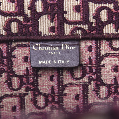 Christian Dior Oblique Large Book Tote Burgundy Multicolor 6 of 16