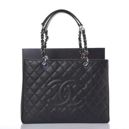 Chanel Caviar Quilted Grand Shopping Tote GST Black 9 of 9