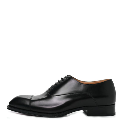 Louis Vuitton Calfskin Mens Vendome Richelieu 8 Black 1 of 8