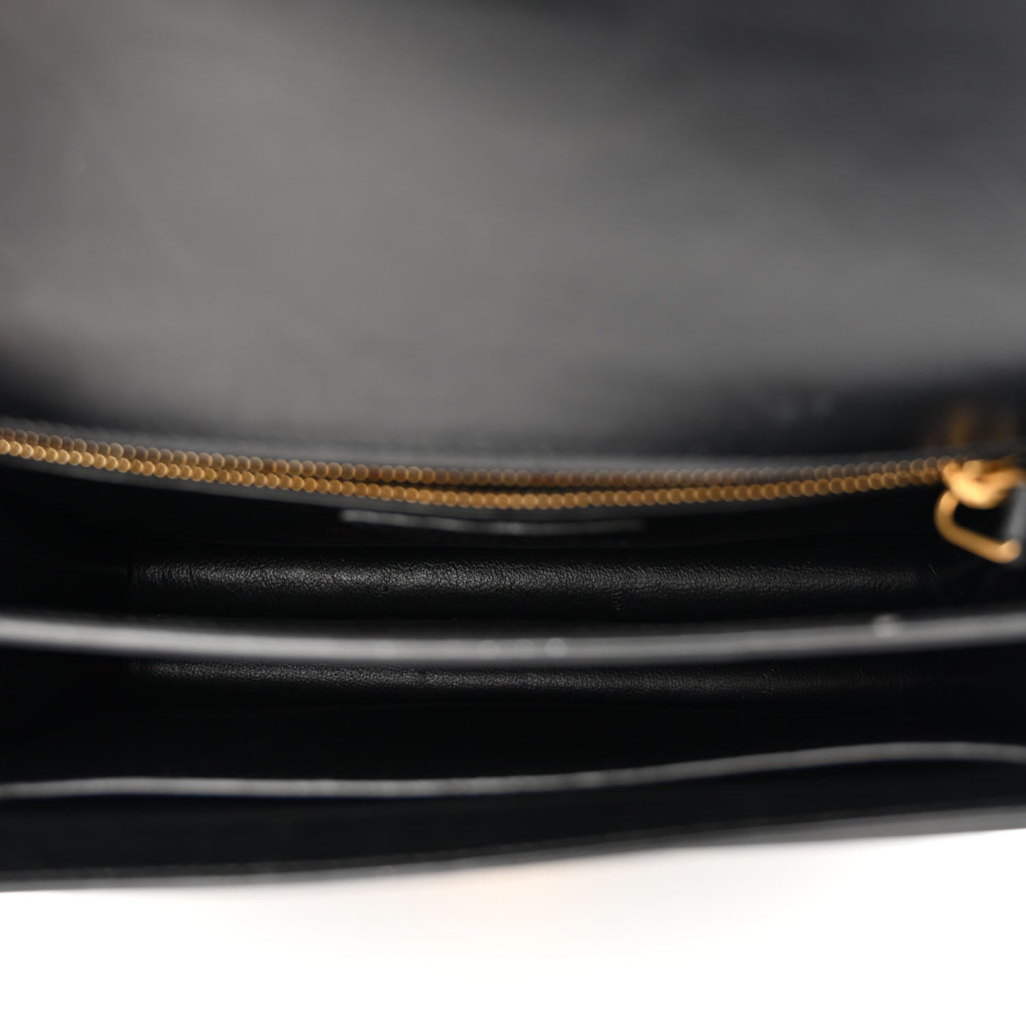 Smooth Calfskin Monogram Cassandra Clasp Bag Black