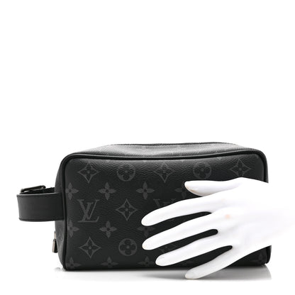 Louis Vuitton Monogram Eclipse Locker Dopp Kit Toilet Pouch 2 of 9