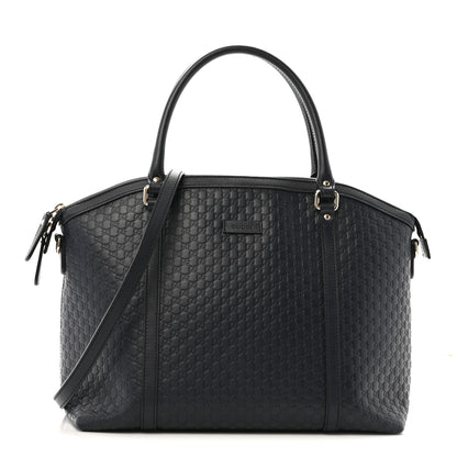Gucci Soft Microguccissima Dome Satchel Navy 1 of 14