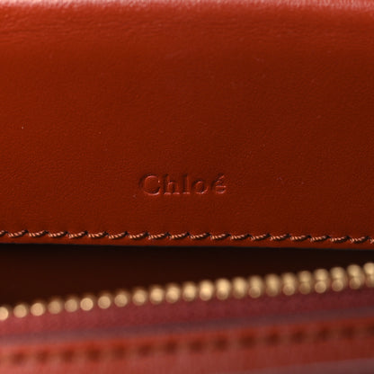 Chloe Shiny Calfskin Mini Vanity C Bag Sepia Brown 6 of 9