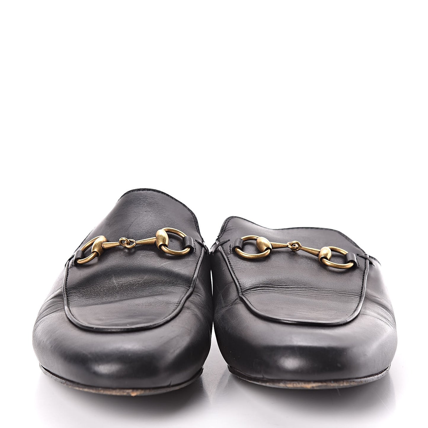 Calfskin Womens Princetown Slippers 37 Black