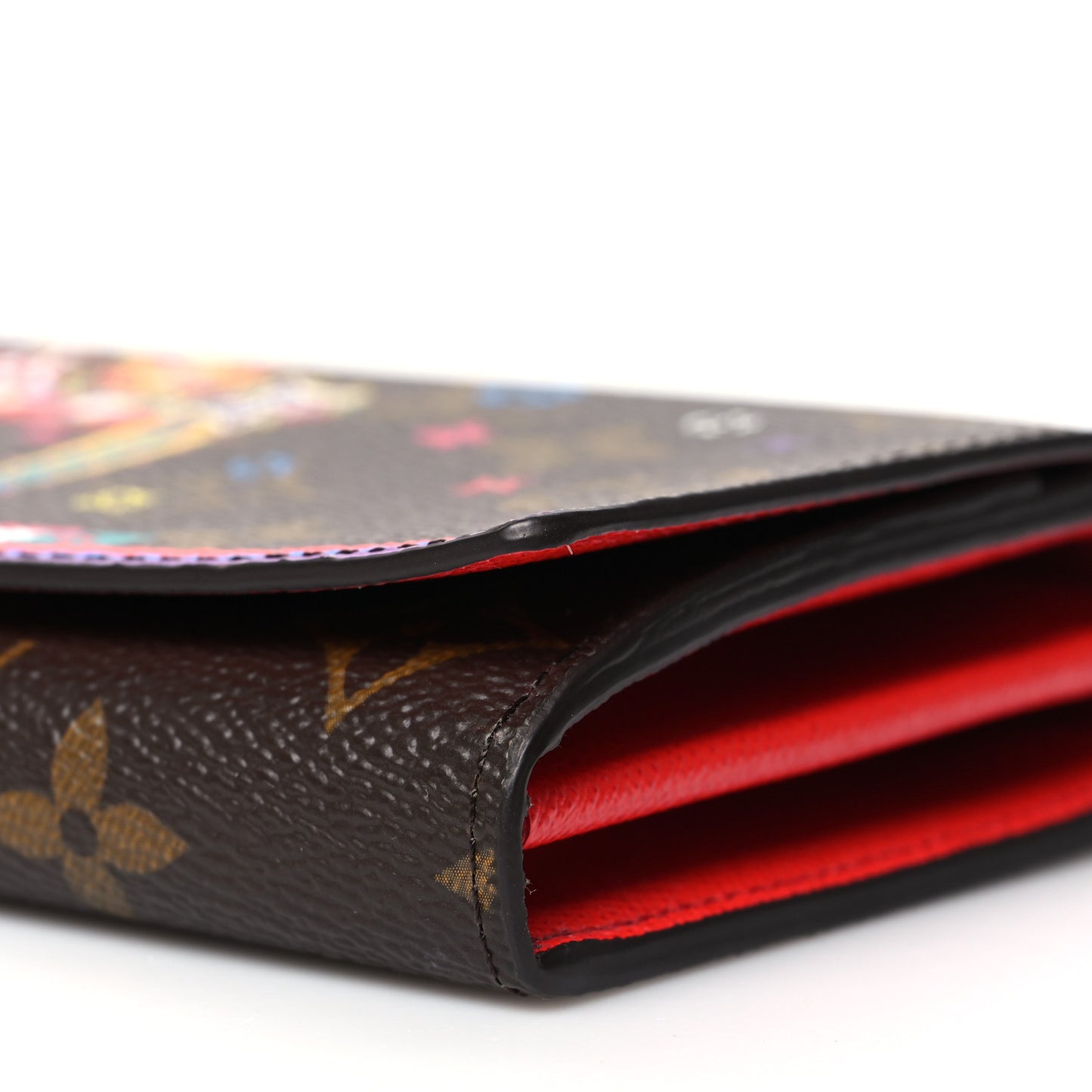 Monogram 2020 Christmas Animation Sarah Wallet Coquelicot