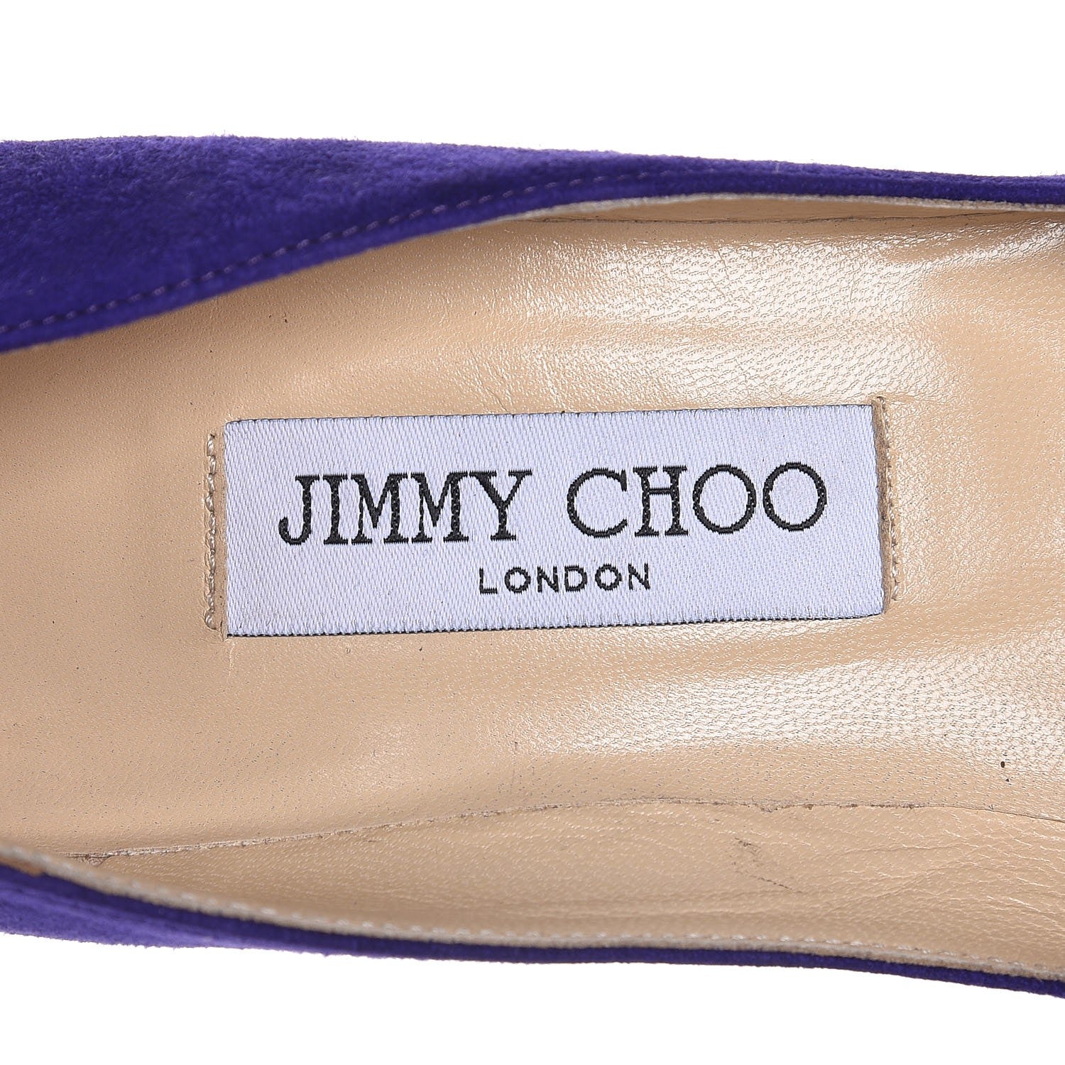 Jimmy Choo Suede Tish Pumps 37 Violet 9 of 13