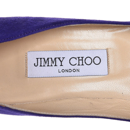 Jimmy Choo Suede Tish Pumps 37 Violet 9 of 13