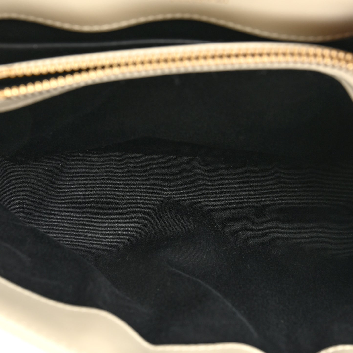 Calfskin Y Quilted Monogram Small Loulou Chain Satchel Blanc Vintage