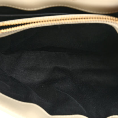 Saint Laurent Calfskin Y Quilted Monogram Small Loulou Chain Satchel Blanc Vintage 5 of 17