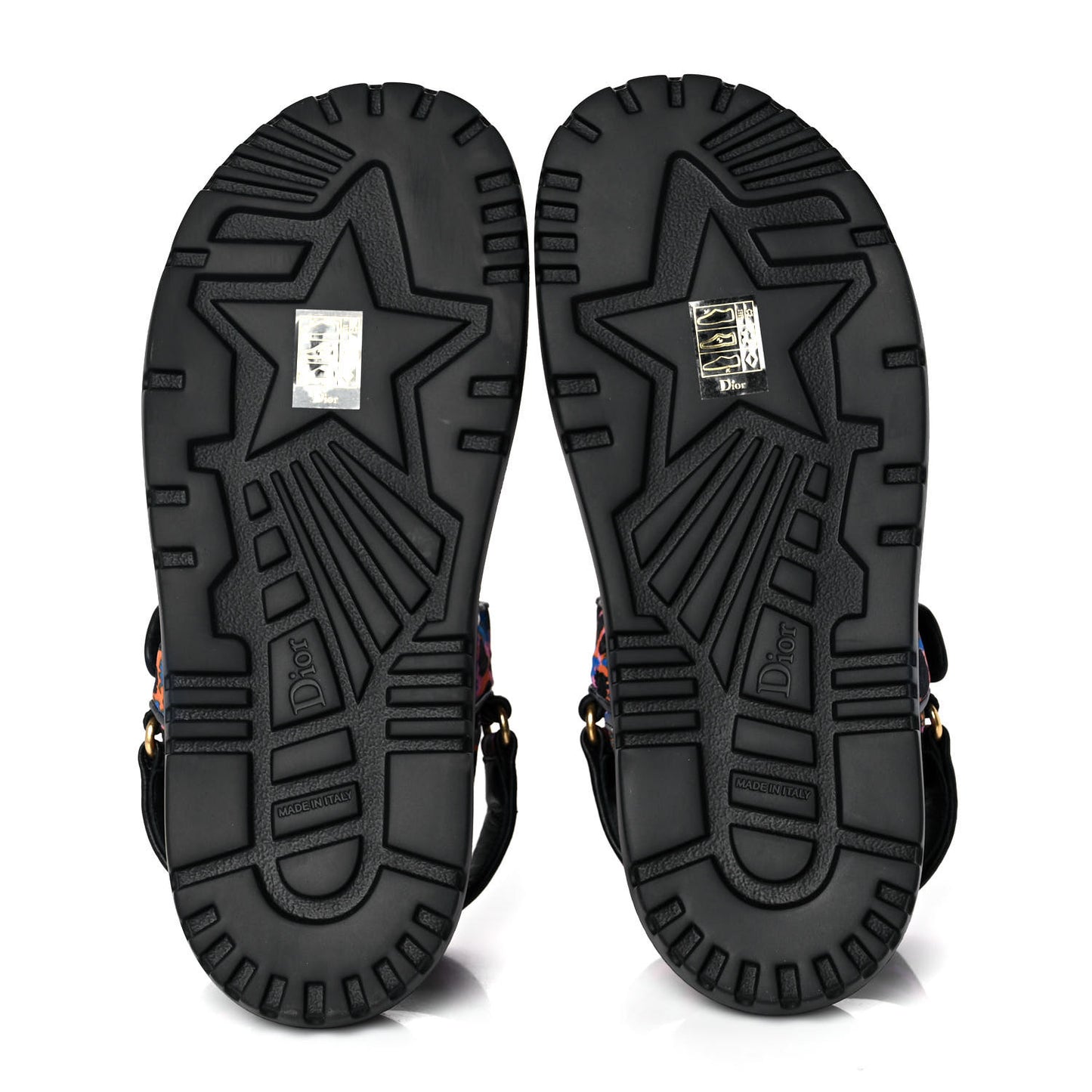 Technical Fabric Mizza Print DiorAct Sandals 40.5 Multicolor