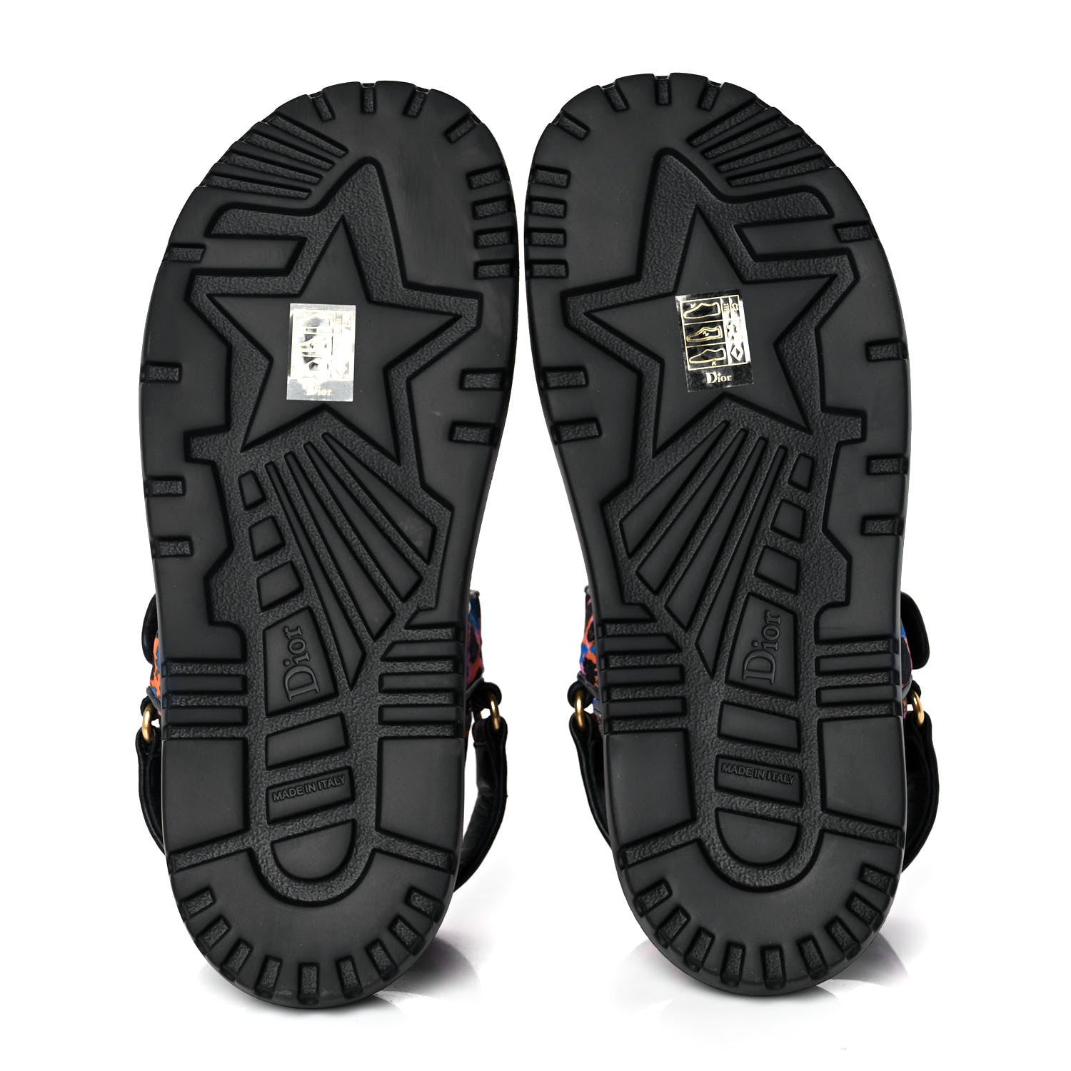 Christian Dior Technical Fabric Mizza Print DiorAct Sandals 40.5 Multicolor 5 of 9