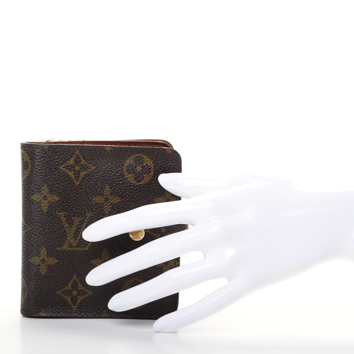 Louis Vuitton Monogram Compact Zippe Zipped Wallet 2 of 8