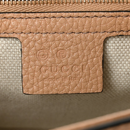 Gucci Pebbled Calfskin Medium Soho Flap Crossbody Camelia 6 of 9