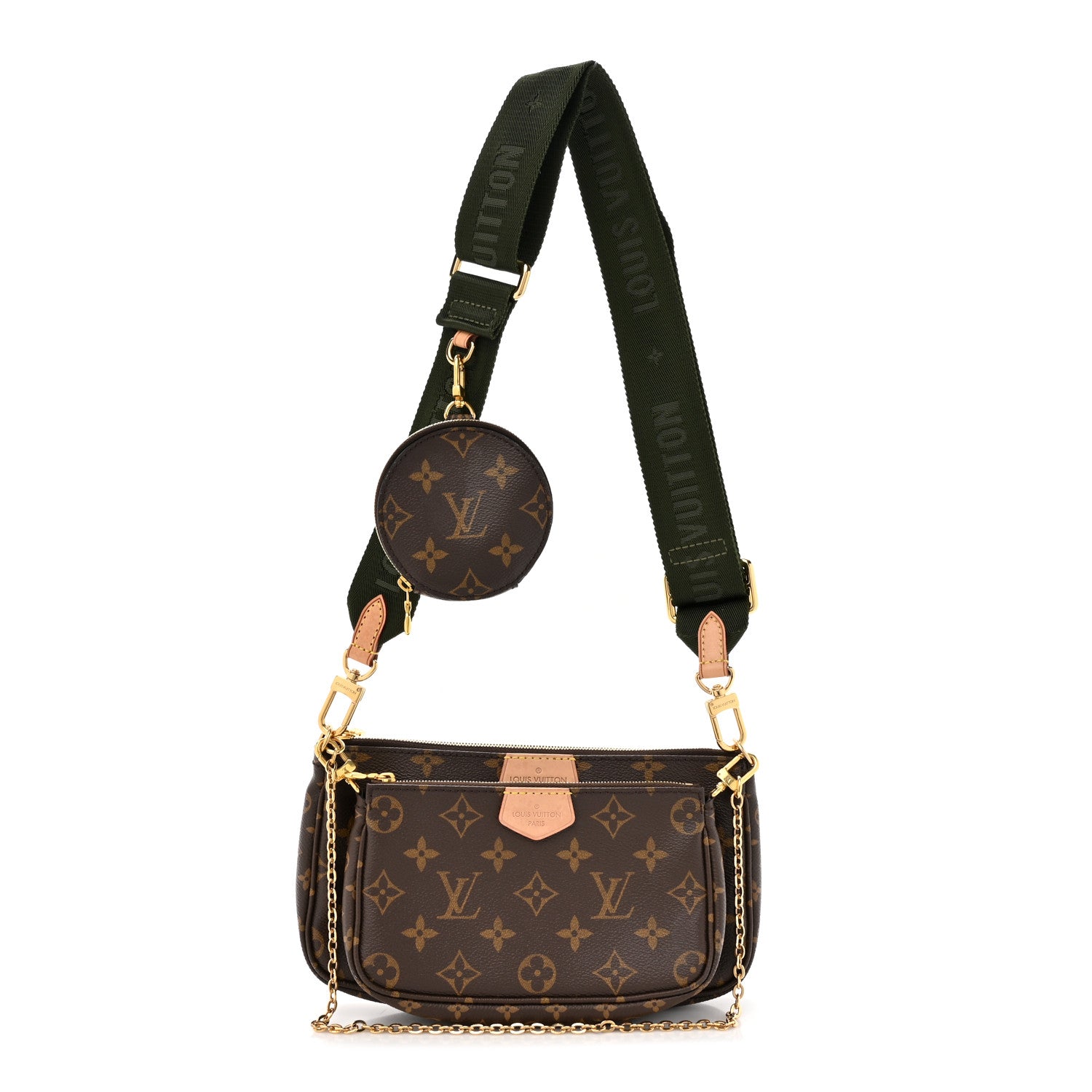 Louis Vuitton Monogram Multi Pochette Accessories Kaki 1 of 12