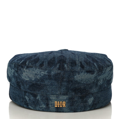 Christian Dior Cotton Denim Baker Boy Hat 57 Blue 4 of 9