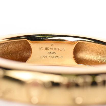 Louis Vuitton Brass Family Bangle Bracelet Gold 9 of 10