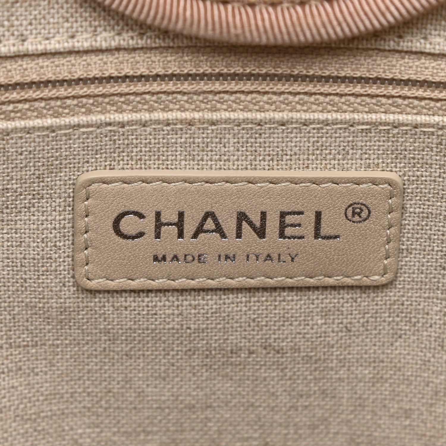 Chanel Mixed Fibers Medium Deauville Tote Beige 6 of 20