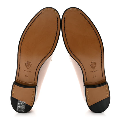 Gucci Malaga Kid 70 Cyrstal Horsebit Jordaan Loafers 38 Pink Hibiscus 5 of 9