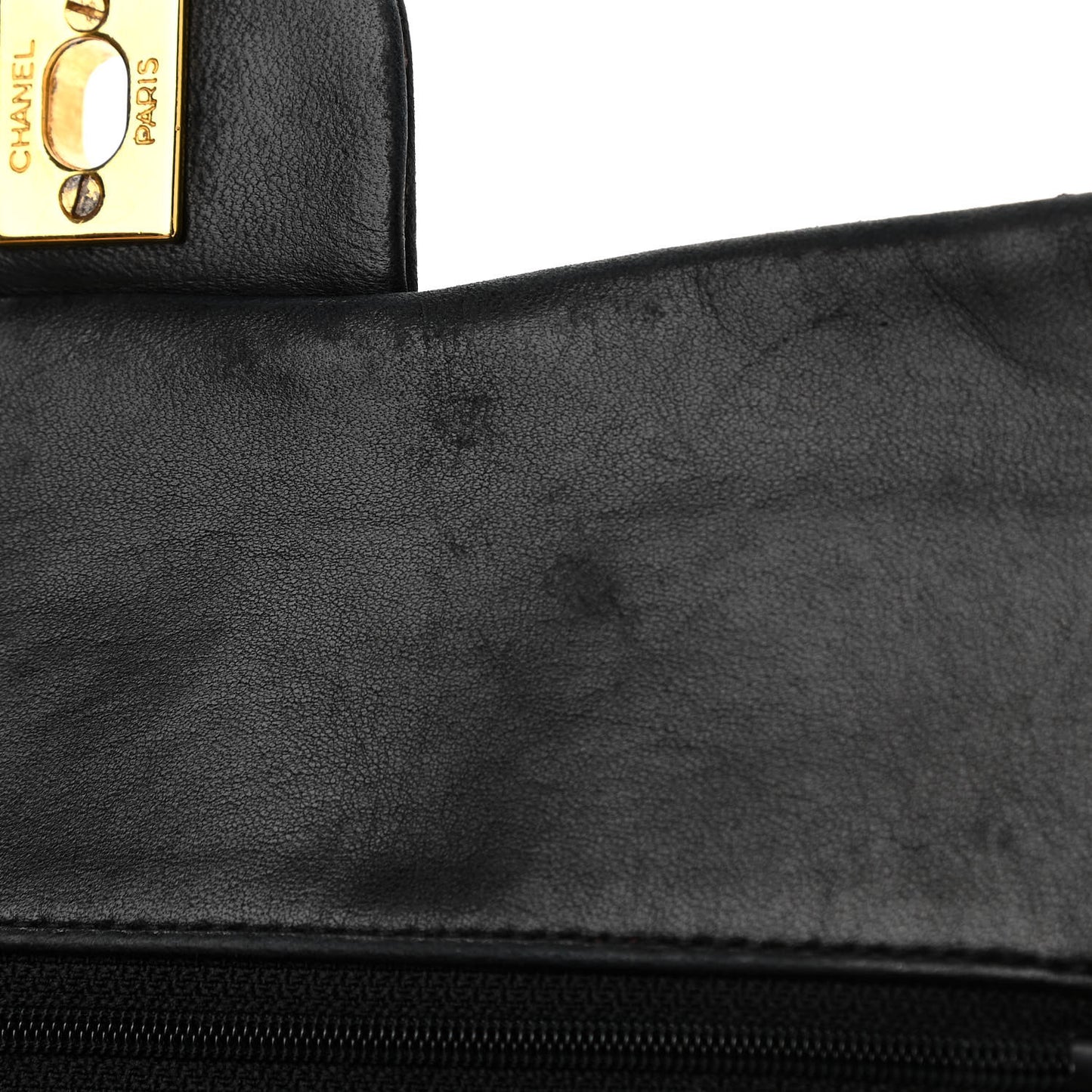 Lambskin Quilted Small Double Flap Black