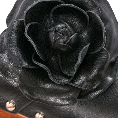 Chanel Calfskin Camellia Clogs 37 Black 12 of 12