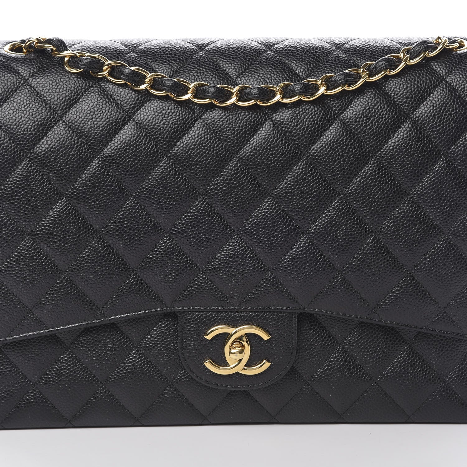 Chanel Caviar Quilted Maxi Double Flap Black 8 of 13