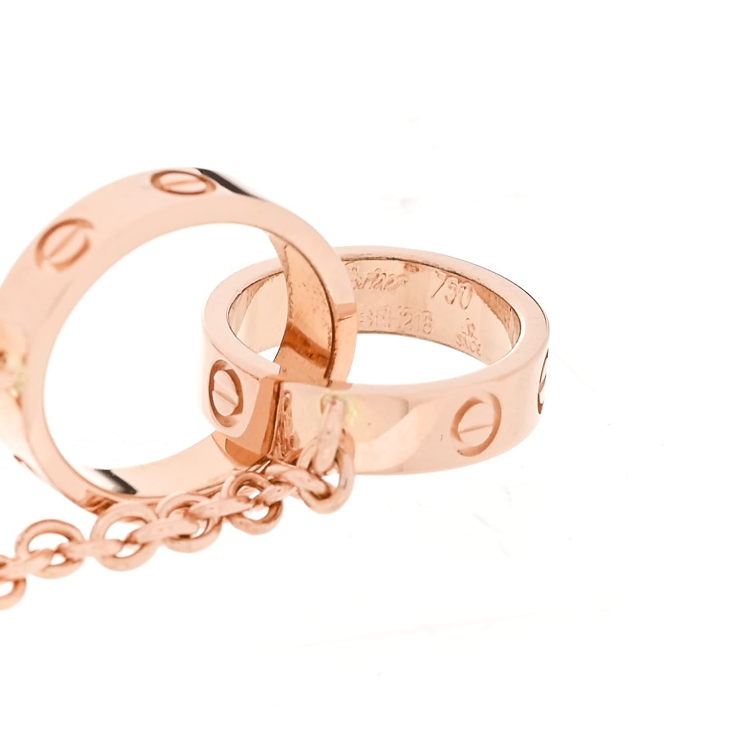 Cartier 18K Pink Gold Interlocking LOVE Bracelet 1812437