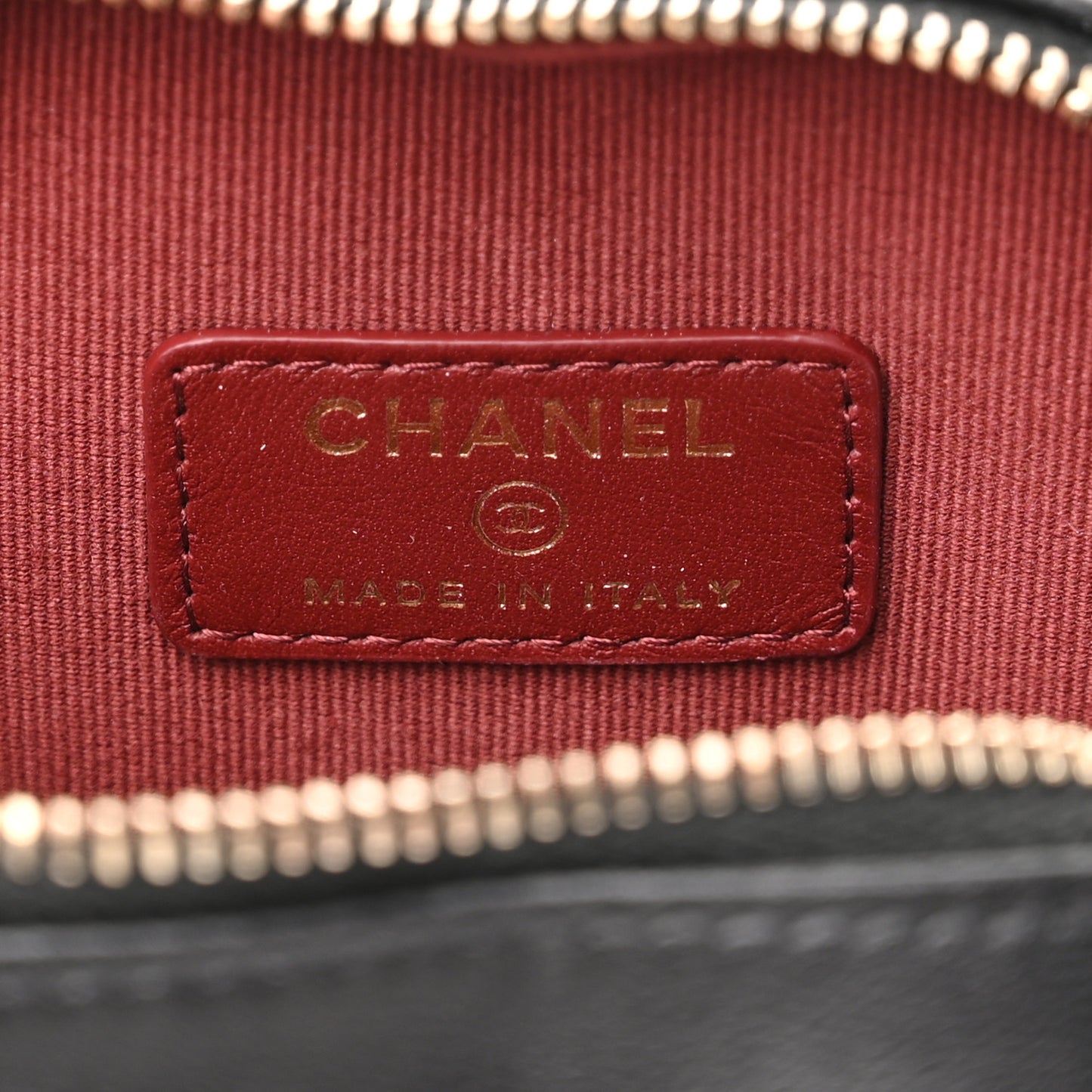Lambskin Quilted CC In Love Heart Waist Belt Bag With Chain Black