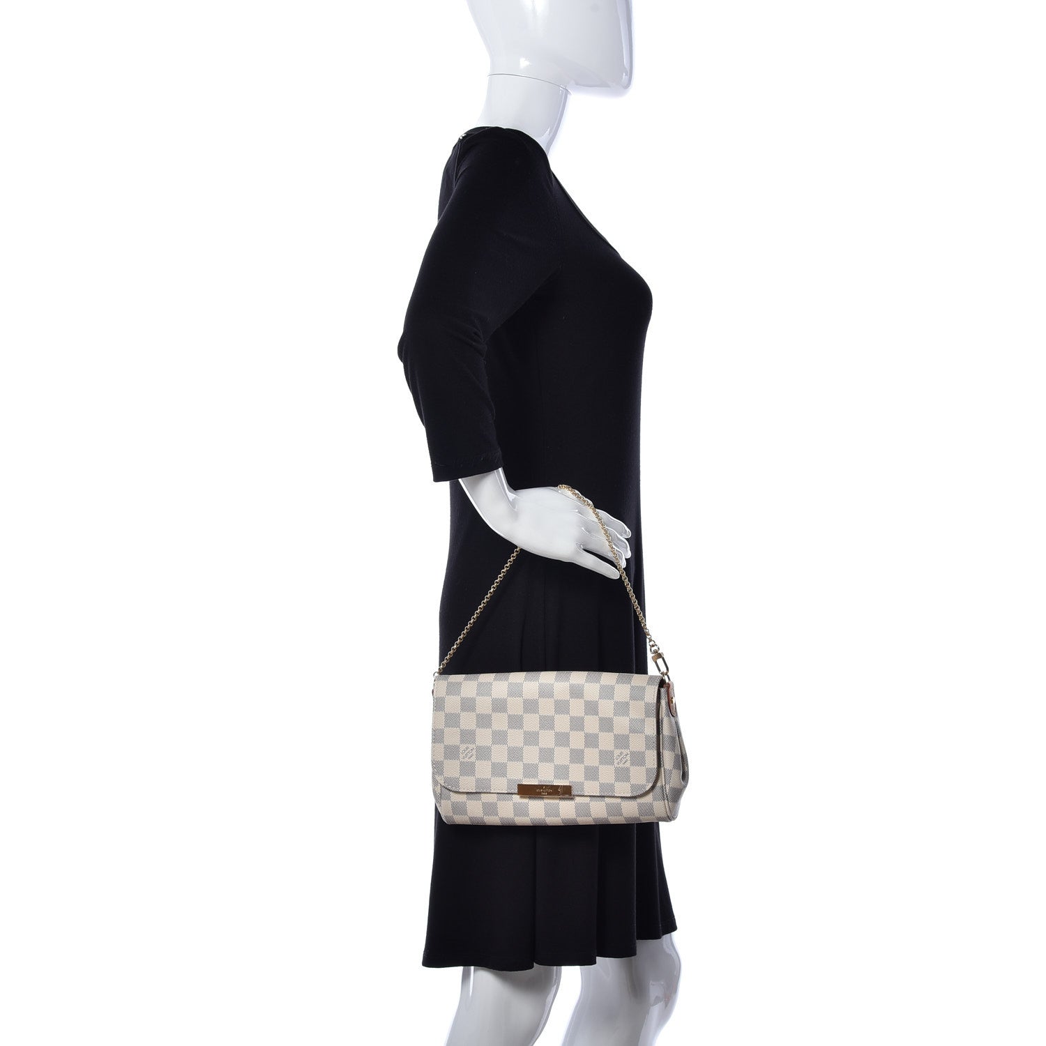 Louis Vuitton Damier Azur Favorite MM 3 of 13