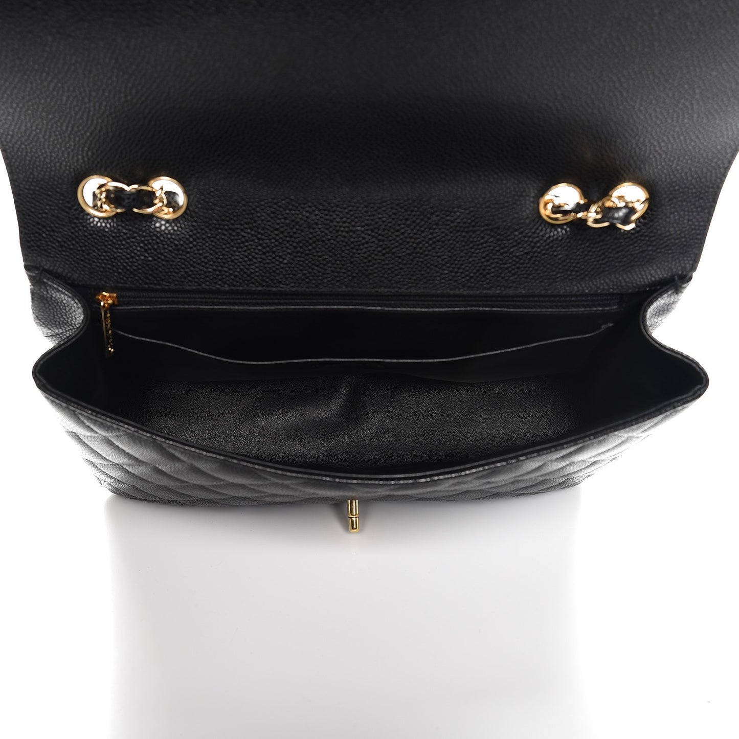 Caviar Quilted Jumbo Single Flap Black