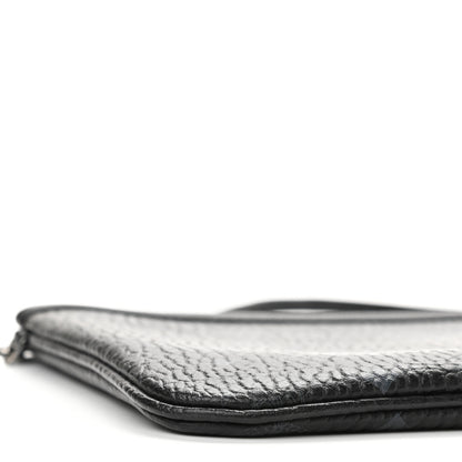 MCM Visetos Liz Shopper Tote Pouch Black 8 of 9