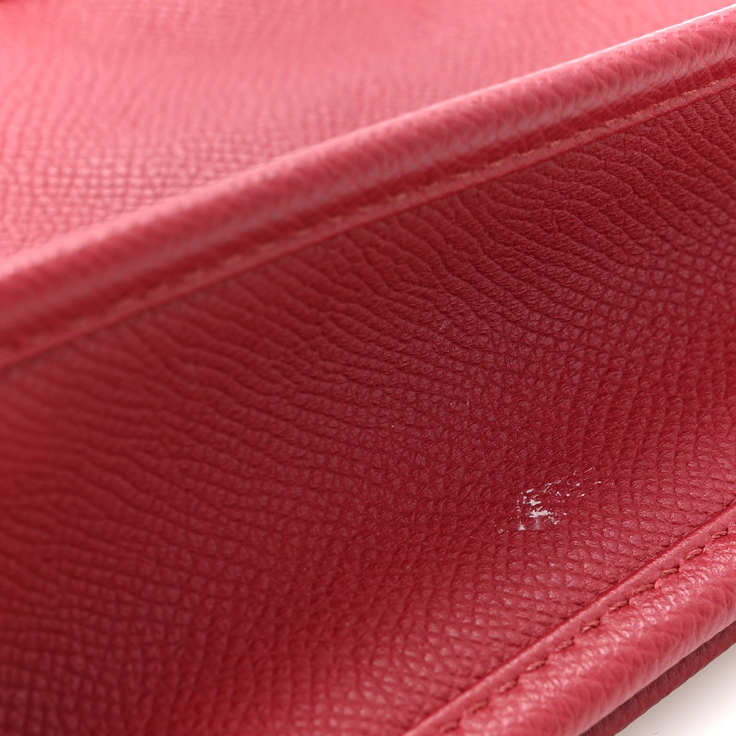 Hermes Taurillon Clemence Amazone Evelyne III PM Rouge Grenat Orange 11 of 13