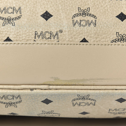 MCM Visetos Large Side Studs Stark Backpack Beige 11 of 12