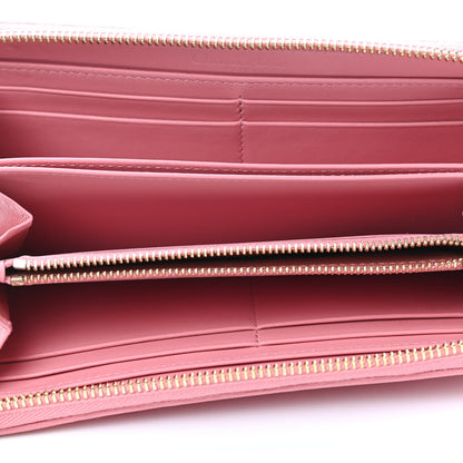 Christian Dior Lambskin Cannage Lady Dior Voyageur Wallet Pink 4 of 4