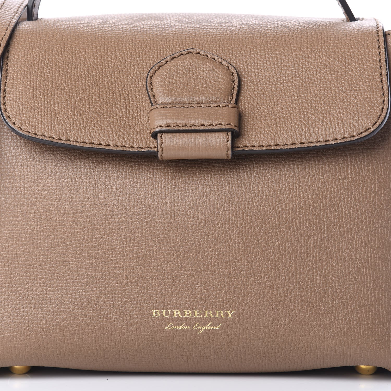 Burberry Derby Calfskin House Check Small Camberley Dark Sand 9 of 9