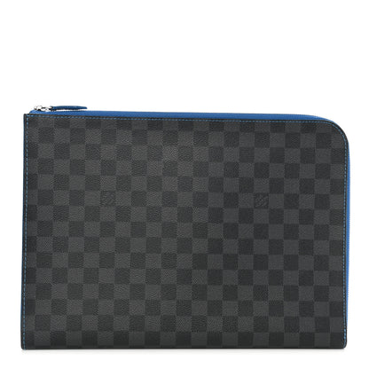 Louis Vuitton Damier Graphite Pochette Jour GM Bleu 1 of 9