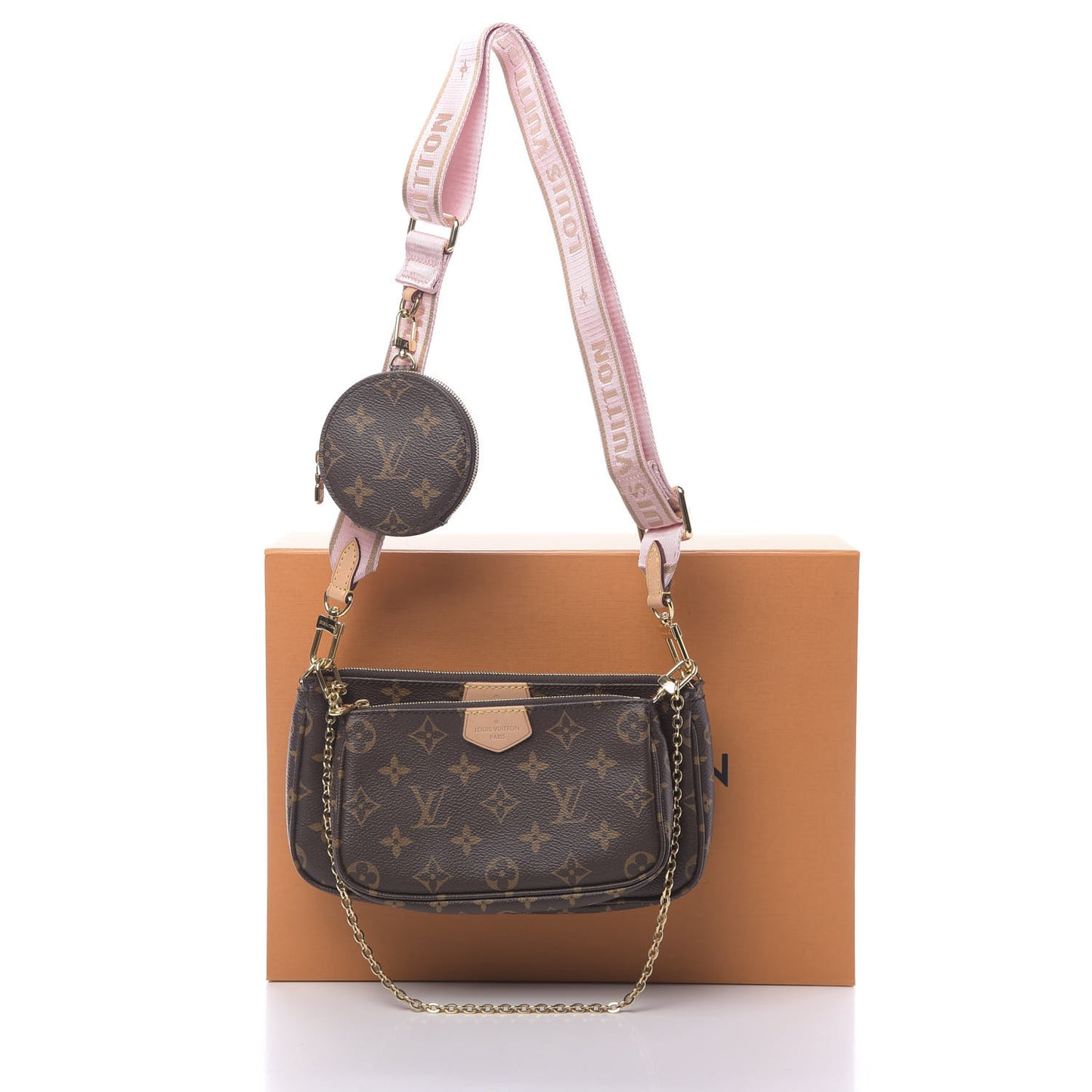 Monogram Multi Pochette Accessories Rose Clair