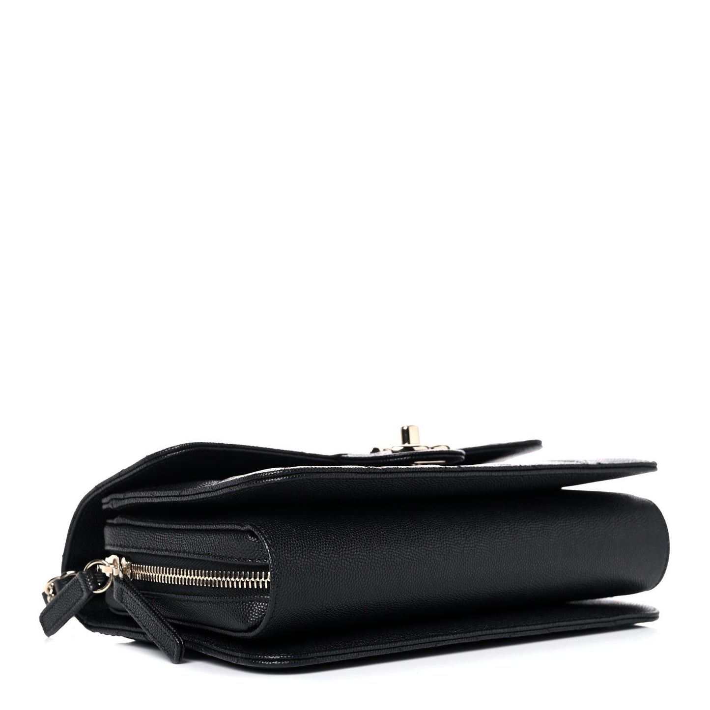Caviar Quilted Large Like A Wallet Flap Black