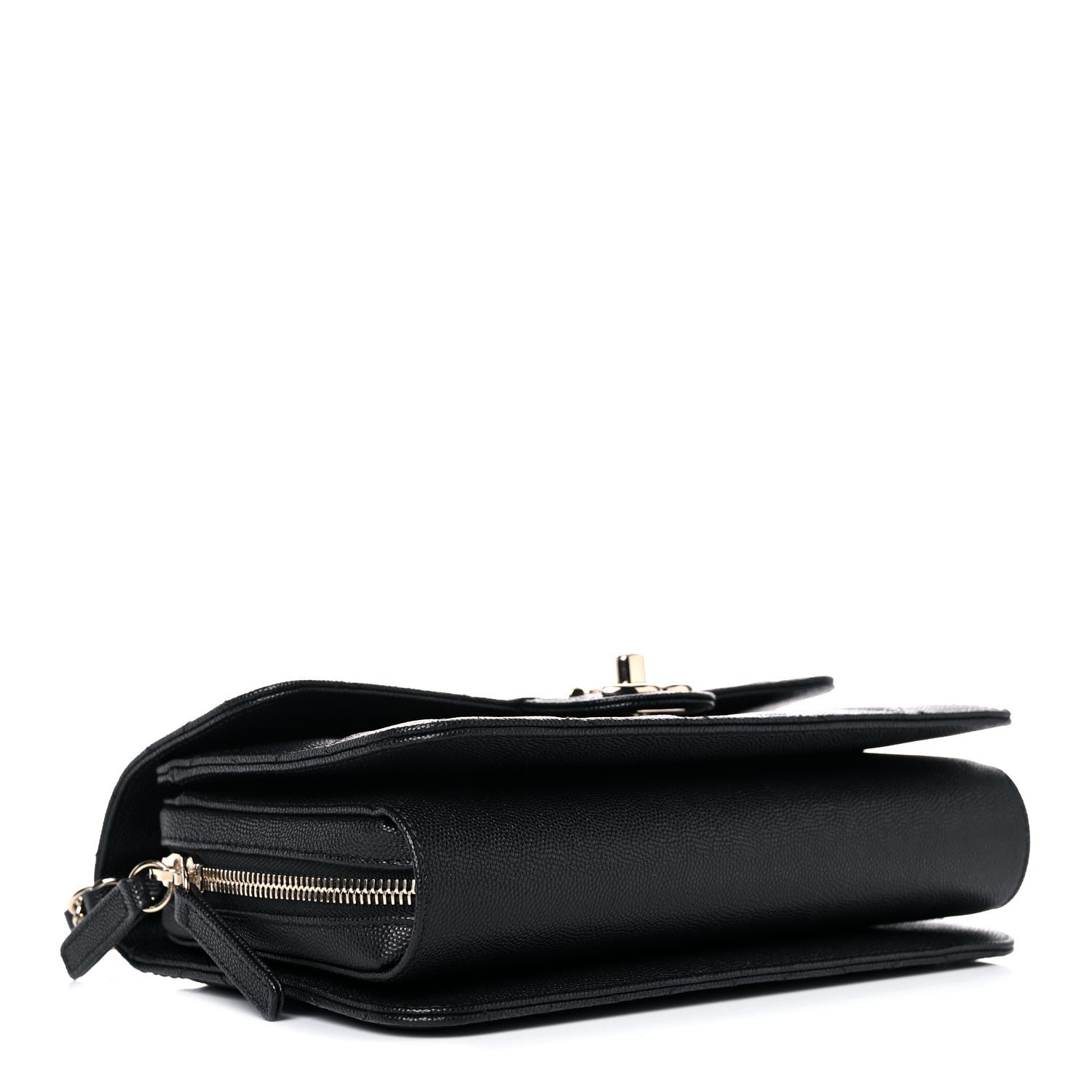 Chanel Caviar Quilted Large Like A Wallet Flap Black 4 of 13