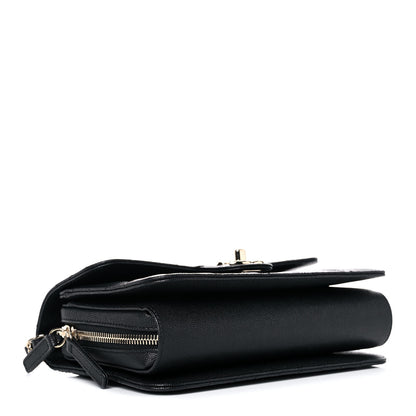 Chanel Caviar Quilted Large Like A Wallet Flap Black 4 of 13