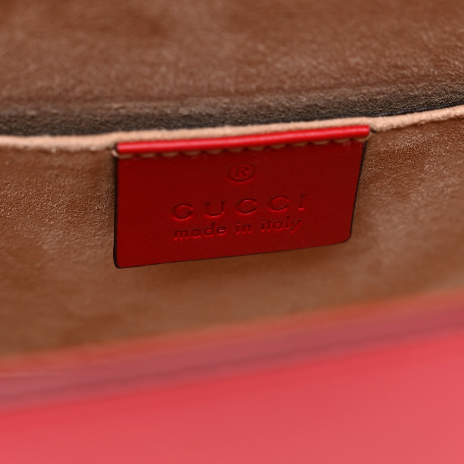 Gucci Calfskin Mini Sylvie Top Handle Bag Hibiscus Red 6 of 10