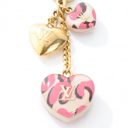 Louis Vuitton Resin Leopard Key Holder Blanc Corail 4 of 5