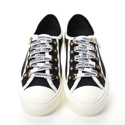 Christian Dior Canvas Womens Walk'n Dior Low Top Sneakers 37.5 Black 5 of 11