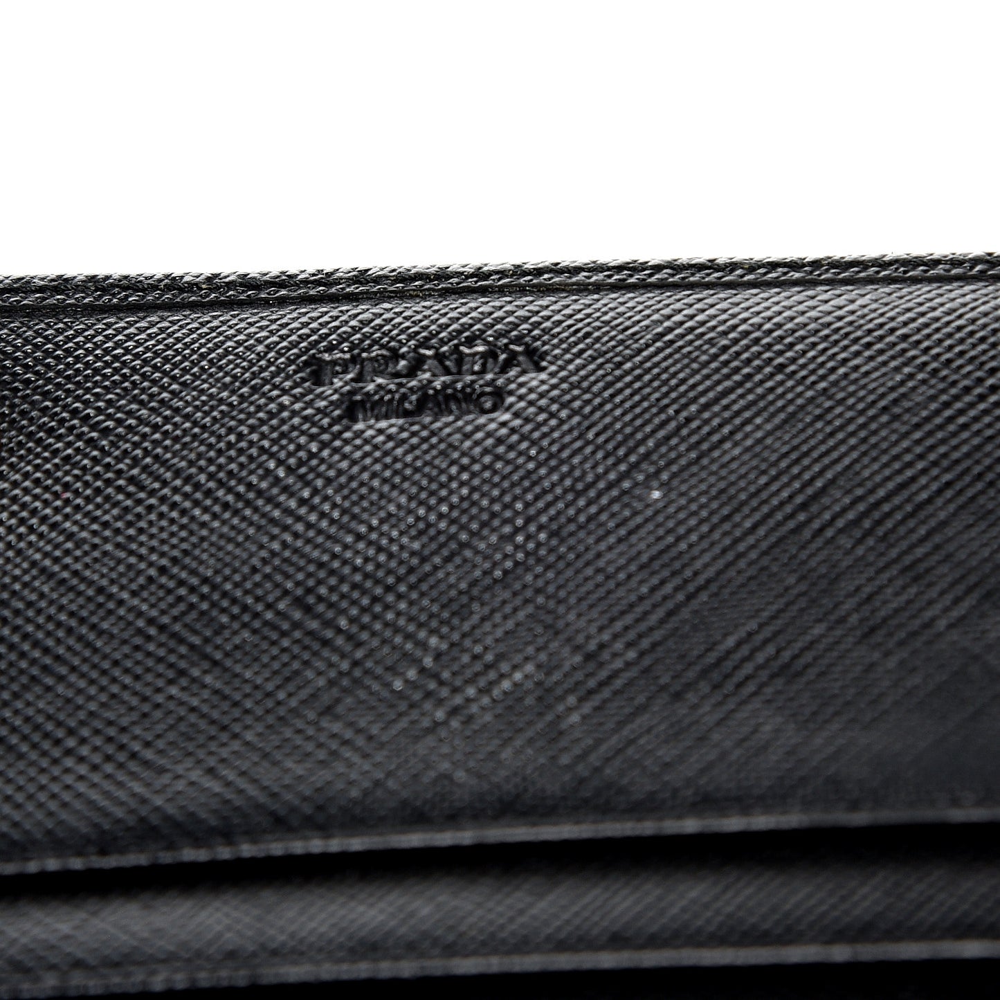 Saffiano Bow Continental Wallet Nero Black